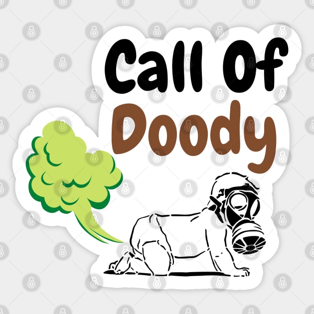 Call Of Doody Funny Baby Sticker by FoxyChroma